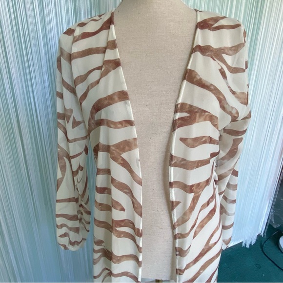 Animal Print Maxi Kimono Size 6 - Picture 12 of 16